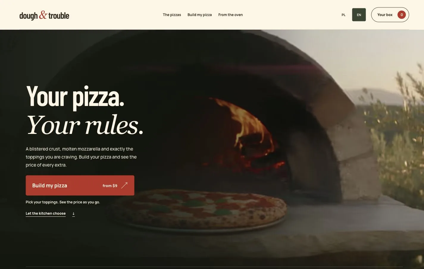 Pizzeria website